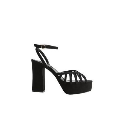 platform strap heels