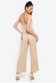 petite sleeveless jumpsuit