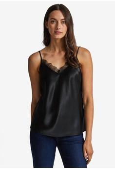 lace satin camisole top