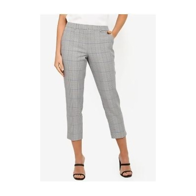 checked ankle grazer trousers