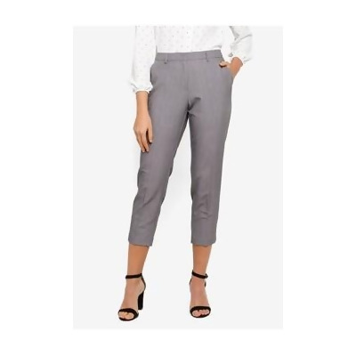 grey ankle grazer trousers