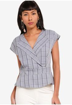 cap sleeve peplum top