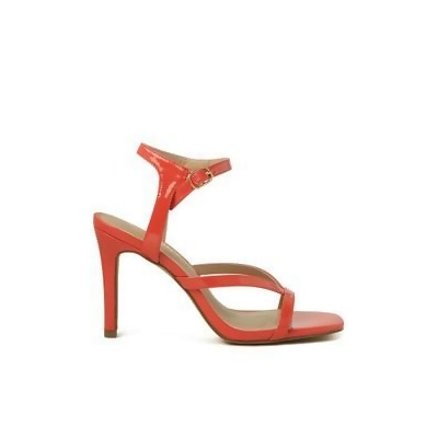 coral high heel sandals