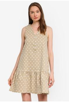 zalora polka dot dress