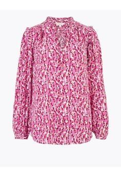 m&s satin blouse