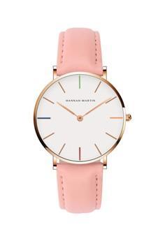 Hannah Martin Hue Pink Women S Leather Quartz Watch From Zalora Singapore At Shop Com Sg