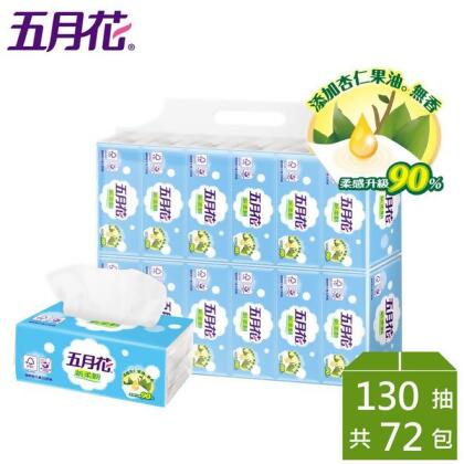 五月花新柔韌抽取衛生紙130抽 12包 6袋at Shop Com Tw