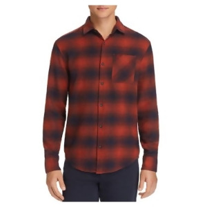 UPC 740670499475 product image for Penguin Mens Orange Plaid Classic Fit Button Down Casual Shirt M - All | upcitemdb.com