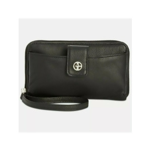 UPC 077979531200 product image for Giani Bernini Women's Black Leather Zip Around Wallet - All | upcitemdb.com