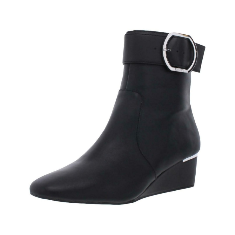 dkny women's lucy buckled booties