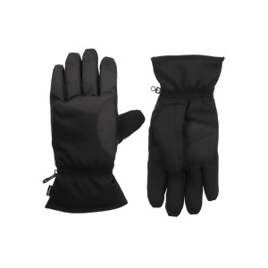 UPC 194194091842 product image for Isotoner Mens Black Polyester Slip On Grip Waterproof Winter Cold Weather Gloves | upcitemdb.com
