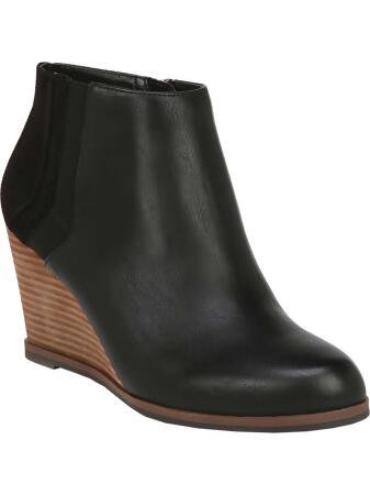 dr scholl's patch wedge bootie