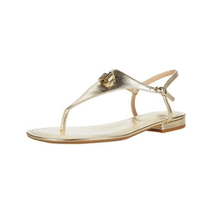 UPC 191232785503 product image for Lauren Ralph Lauren Womens Gold Logo Adjustable Strap Padded Ellington Round Toe | upcitemdb.com