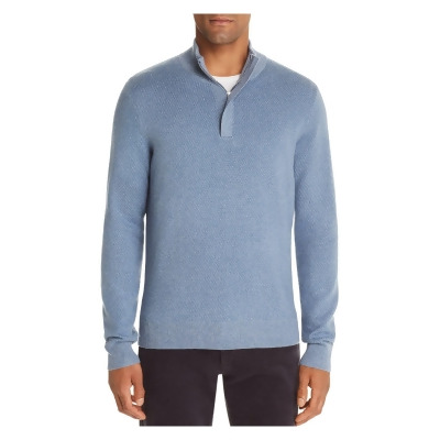 The Mens store Mens Blue Quarter-Zip Sweater L 