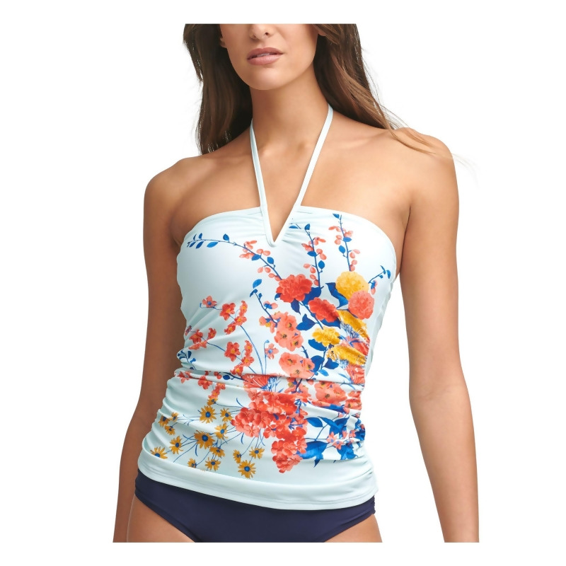 Calvin klein store ruched tankini top