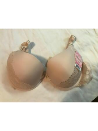 MAMIA Intimates Beige Adjustable Strap Solid Everyday Underwire Bra Size: 34C 