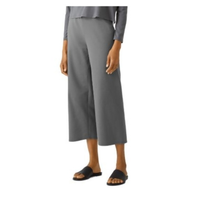 EILEEN FISHER Womens Gray Stretch Wear To Work High Waist Pants Petites PL 