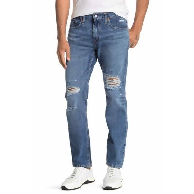 LEVI'S Mens Blue Tapered, Regular Fit Stretch Denim Jeans 33 X 32 