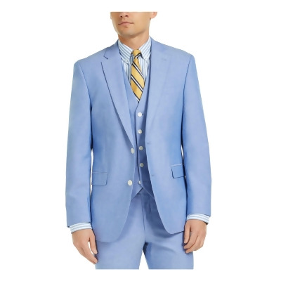 TOMMY HILFIGER Mens Light Blue Suit Separate 46R 