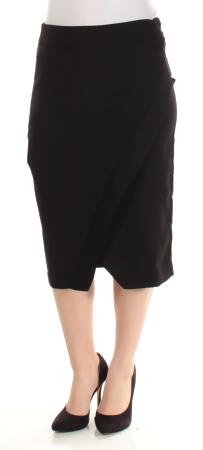 Black wrap 2025 work skirt