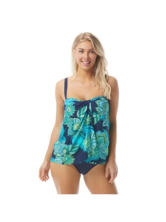 bonprix Bandeau Floral Tankini Set