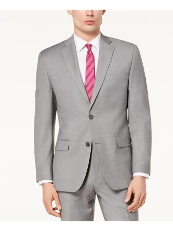 MICHAEL KORS Mens Gray Blazer Jacket 50L 