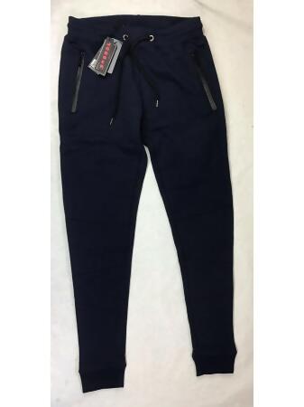 GALAXY Womens Navy Pocketed Elastic Hem Pants Size: S