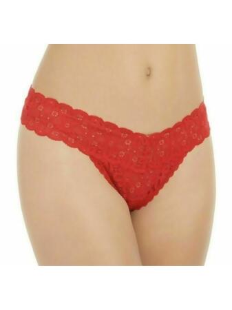 JENNI Intimates Red Solid Everyday Thong Size: ONE SIZE 