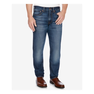 LUCKY BRAND Mens Blue Straight Leg, Denim Jeans 40X30 