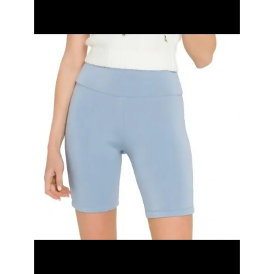GREY LAB Womens Light Blue Stretch Heather Active Wear Skinny Shorts M 