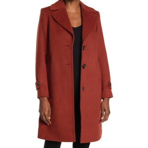 UPC 724432863155 product image for Sam Edelman Womens Brown Wool Blend Pocketed Notch Collar Button Close Walker Wi | upcitemdb.com