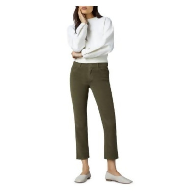 DL1961 Womens Green Zippered Pocketed Corduroy Mid-rise Ankle Straight leg Pants 28 
