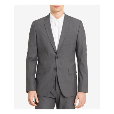 CALVIN KLEIN Mens Infinite Gray Single Breasted, Slim Fit Stretch Suit Separate Blazer Jacket M 