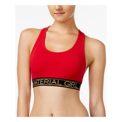 MATERIAL GIRL Intimates Red Cotton Blend Everyday Sports Bra Juniors Size: XS 