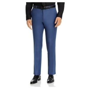 UPC 194000025801 product image for John Varvatos Mens Navy Flat Front, Heather Slim Fit Pants 36 Waist - All | upcitemdb.com