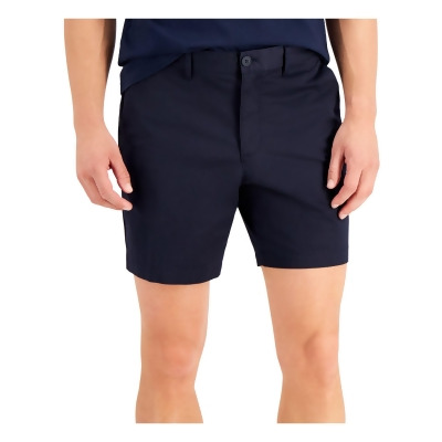 MICHAEL KORS Mens Navy Flat Front, Shorts 29 Waist 