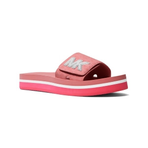 UPC 195512321122 product image for Michael Kors Womens Tea Rose Pink Logo Cushioned Mk Platform Round Toe Platform  | upcitemdb.com