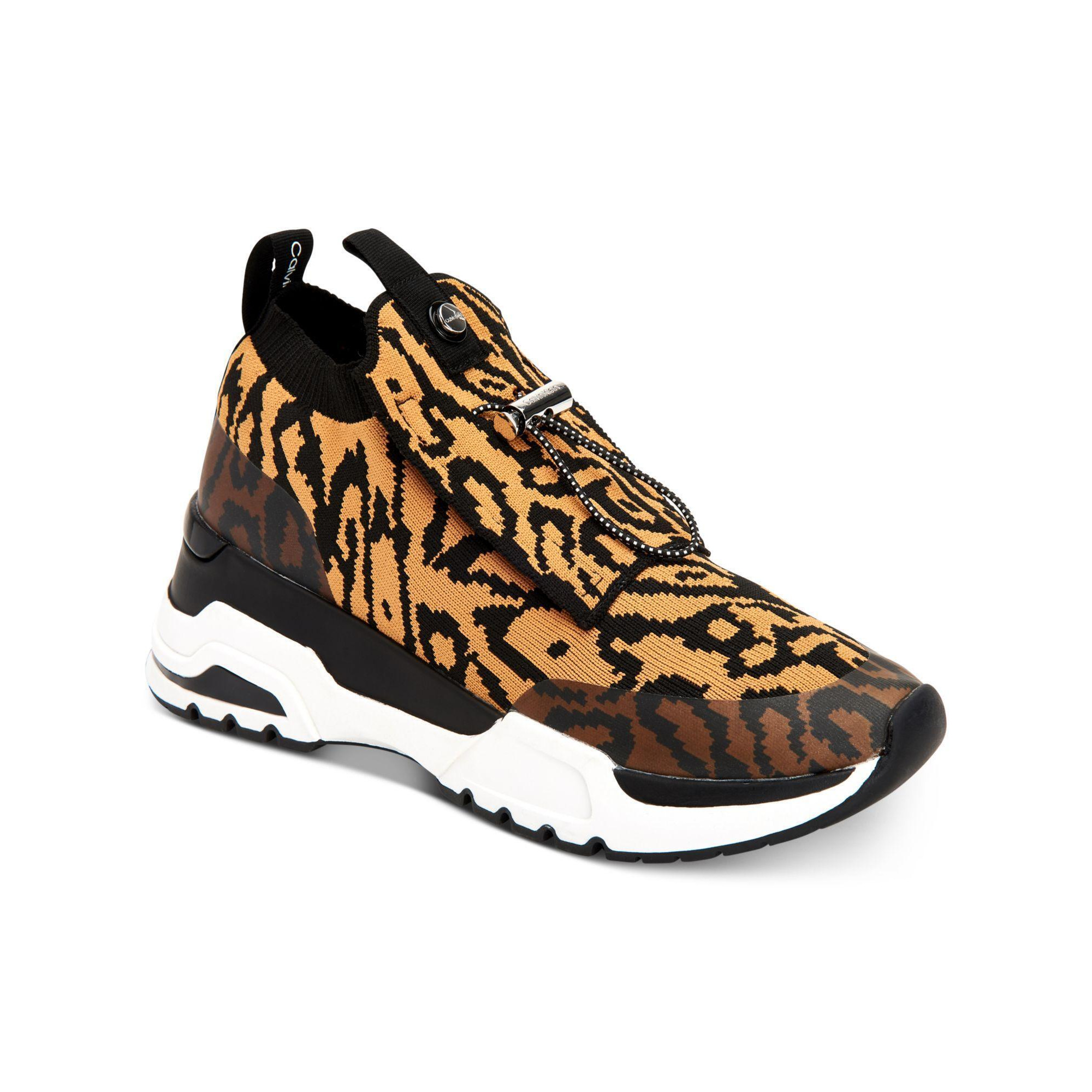 Calvin klein leopard sneakers Clearance