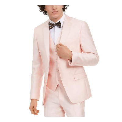 ALFANI Mens Pink Single Breasted Blazer Jacket 42 SHORT 