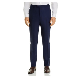 UPC 194000045229 product image for John Varvatos Mens Navy Flat Front, Wool Blend Suit Separate Pants 36 - All | upcitemdb.com