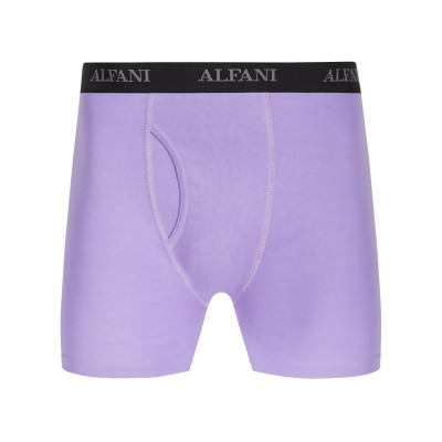 ALFATECH BY ALFANI Intimates 5 Pack Purple Logo Waistband Contour Pouch Boxer Brief Underwear L 