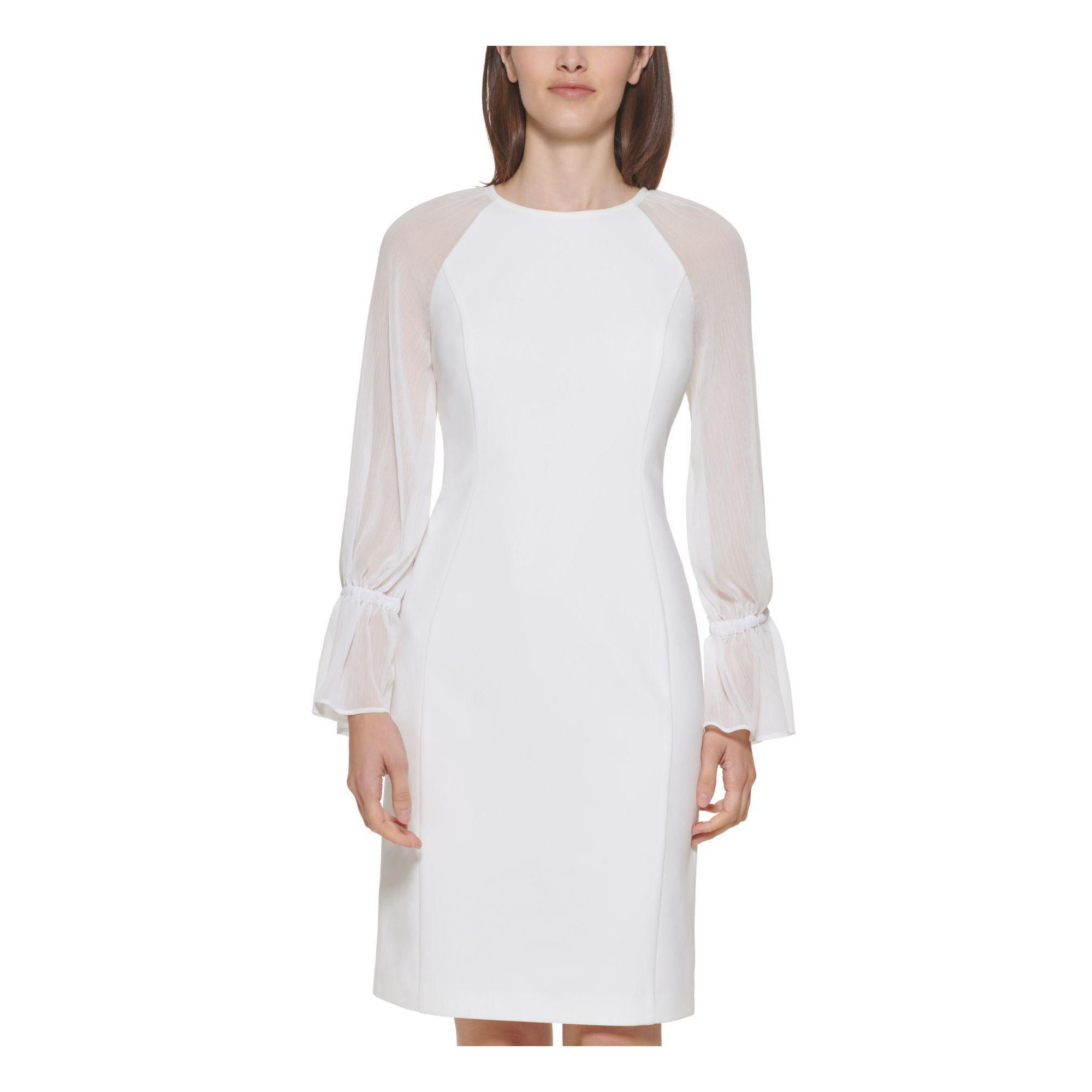 Ivory calvin klein dress Clearance