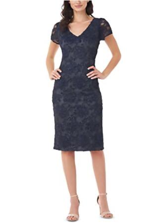 Js collections embroidered lace best sale sheath dress