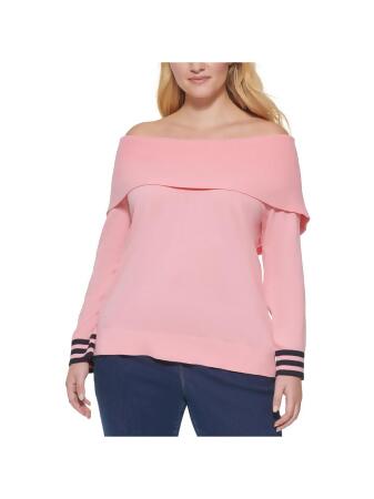 Tommy hilfiger off the best sale shoulder sweater