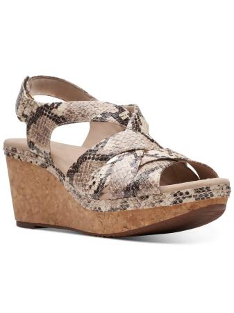 Clarks best sale snakeskin sandals