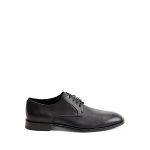 UPC 190802727981 product image for John Varvatos Mens Black Comfort Round Toe Block Heel Lace-Up Leather Oxford Sho | upcitemdb.com