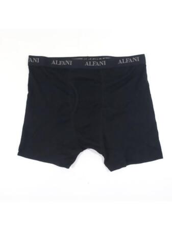 ALFATECH BY ALFANI Intimates Black Mesh Quick-Dry Boxer Brief