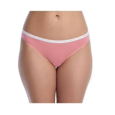 CALVIN KLEIN Intimates Pink Cotton Blend Extra Soft Thong Underwear XL 