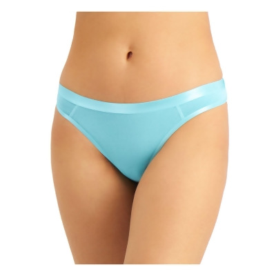 JENNI Intimates Aqua Decorative Front Seams Thong Underwear L 