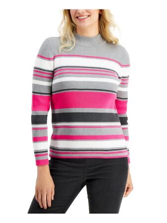 Easy To Style Ribbed Sweater Top in Pink